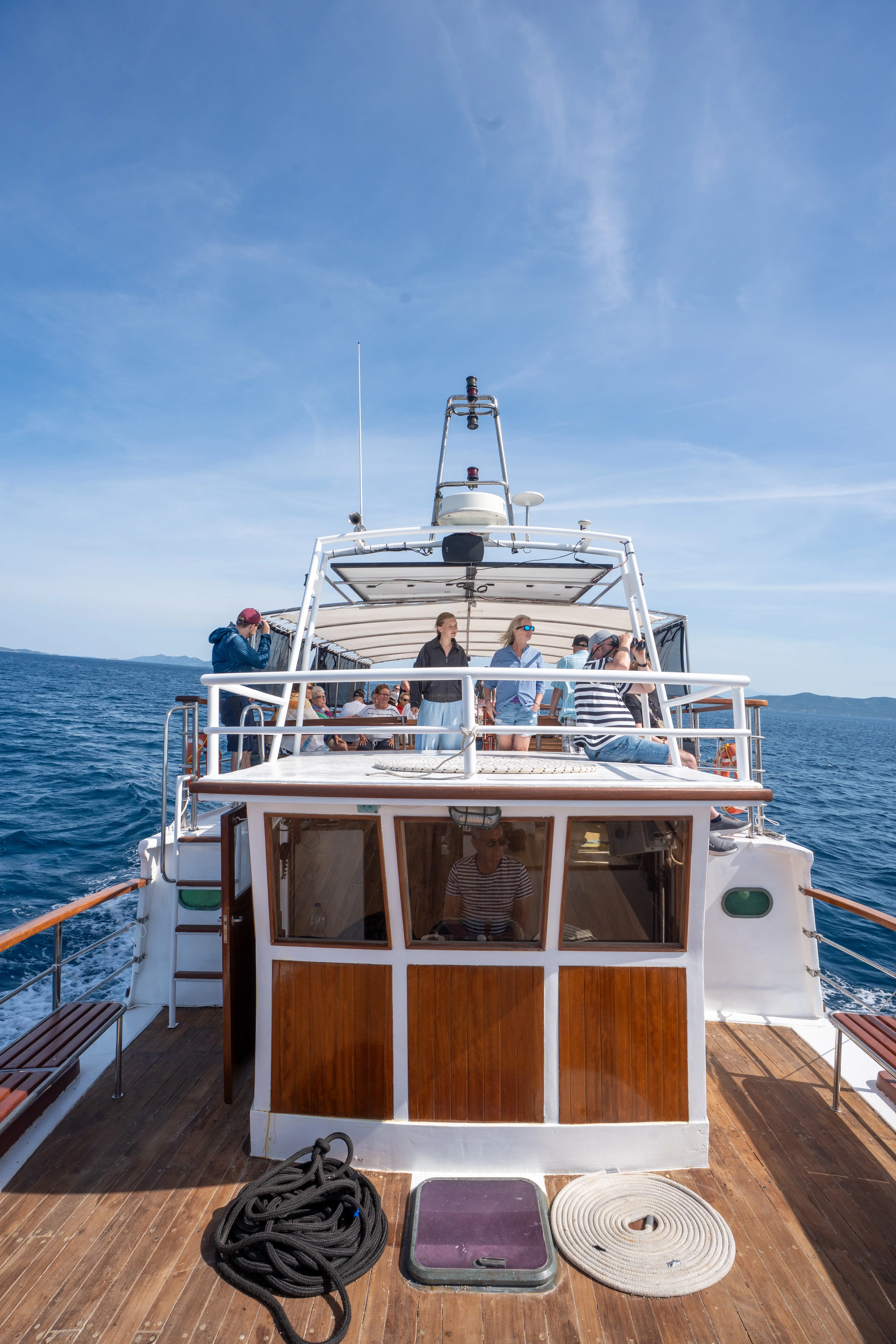 Luxury yacht deck